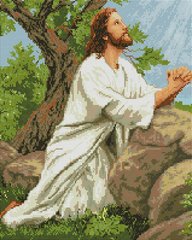 Картина из страз Молитва Иисуса ColorArt (CLR-PSP013, На подрамнике) фото интернет-магазина Raskraski.com.ua