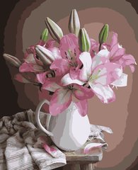Картина по номерам Лилии в вазе (PNX7615) Artissimo (Без коробки)
