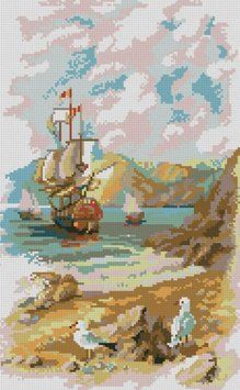 Мозаїка алмазна Чайки (29 х 47 см) Dream Art (DA-31758) 29 х 47 см фото інтернет-магазину Raskraski.com.ua