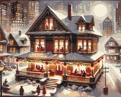 Картины по номерам Вечеринка в новогоднюю ночь (BS53842) (Без коробки)
