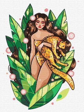 Картина по номерам Хищная красота &copy;lesya_nedzelska_art (KHO5093) Идейка (Без коробки) 30 х 40 см