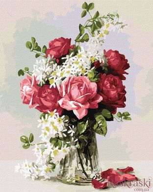 Картина по номерам Ароматная роза ©Paul De Longpre (KHO2928) Идейка (Без коробки)