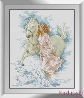 Алмазная вышивка Прогулка с лошадью Dream Art (DA-31382, Без подрамника) фото интернет-магазина Raskraski.com.ua