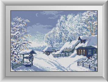 Картина из страз Все в снегу Dream Art (DA-31032, Без подрамника) фото интернет-магазина Raskraski.com.ua