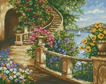 Алмазна картина На блакитному березі (38 х 48 см) Dream Art (DA-31765) 38 х 48 см фото інтернет-магазину Raskraski.com.ua