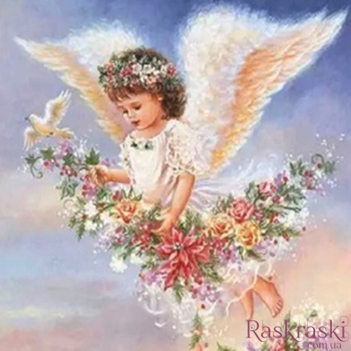 Алмазная вышивка Ангел мира Диамантовые ручки (GU_178586, На подрамнике) фото интернет-магазина Raskraski.com.ua
