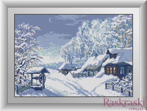 Картина из страз Все в снегу Dream Art (DA-31032, Без подрамника) фото интернет-магазина Raskraski.com.ua