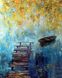 Картина з мозаїки Осінь на річці ТМ Алмазная мозаика (DM-269) — фото комплектації набору