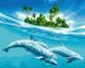 Живопись по номерам Плавание с дельфинами (BRM27574) — фото комплектации набора