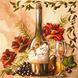 Картина з мозаїки Французьке вино ТМ Алмазная мозаика (DM-219) — фото комплектації набору