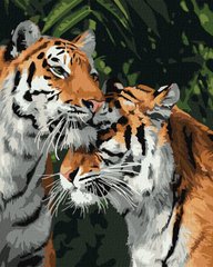 Картина за номерами Тигрове кохання (KH4301) Идейка фото інтернет-магазину Raskraski.com.ua
