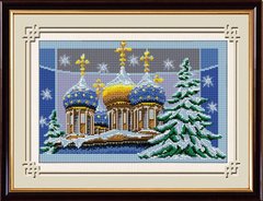 Алмазная вышивка Рождественские купола (полная зашивка, квадратные камни) Dream Art (DA-30196, Без подрамника) фото интернет-магазина Raskraski.com.ua