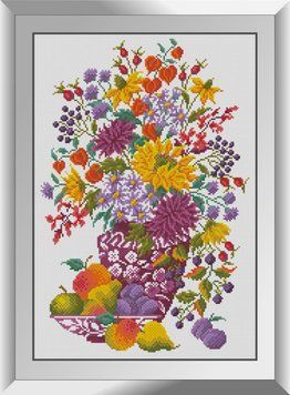 Мозаика алмазная Цветы и фрукты Dream Art (DA-31233, Без подрамника) 36 x 52 см фото интернет-магазина Raskraski.com.ua