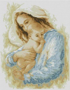 Картина стразами Мати та син (38 х 49 см) Dream Art (DA-31626) 38 х 49 см фото інтернет-магазину Raskraski.com.ua