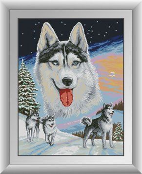 Алмазна живопис Вовки Dream Art (DA-30673) 50 х 65 см фото інтернет-магазину Raskraski.com.ua