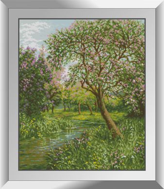 Алмазна мозаїка Квітучий сад Dream Art (DA-31083) 46 x 55 см фото інтернет-магазину Raskraski.com.ua