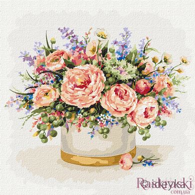 Картина за номерами Тендітні троянди (KHO3164) Идейка (Без коробки)