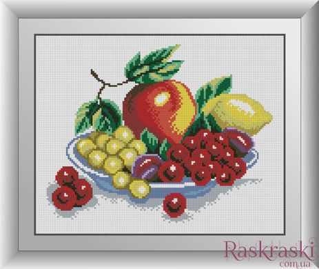 Алмазная вышивка Натюрморт с виноградом Dream Art (DA-30833, Без подрамника) фото интернет-магазина Raskraski.com.ua