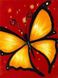 Картина з мозаїки Жовтий метелик ТМ Алмазная мозаика (DM-116) — фото комплектації набору