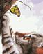 Розмальовка по номерах Кот і метелик (AS0413) ArtStory — фото комплектації набору