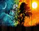 Картина по номерам на дереве Закат и рассвет (RA-GXT29446) Rainbow Art — фото комплектации набора