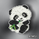 Алмазная мозаика Панда с бамбуком Арт Соло (АТМ51, Без подрамника) — фото комплектации набора