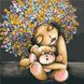 Картина за номерами Дівчинка з ведмедиком (AS0933) ArtStory (Без коробки)
