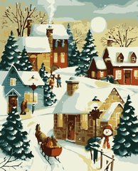 Картина раскраска Уютная зима (PNX8989) Artissimo (Без коробки)