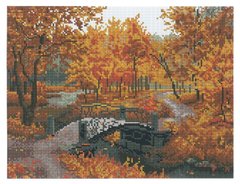 Картина стразами Осень Алмазная мозаика (OSG024, Без подрамника) фото интернет-магазина Raskraski.com.ua