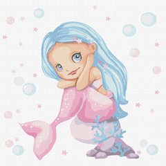Картина по номерам Голубая русалочка ©tanya_bonya (KHO6047) Идейка (Без коробки)