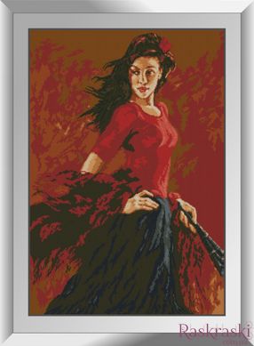 Картина з страз Фламенко Dream Art (DA-31307) фото інтернет-магазину Raskraski.com.ua