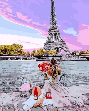 Картина за номерами Побачення в Парижі (W4354) фото інтернет-магазину Raskraski.com.ua