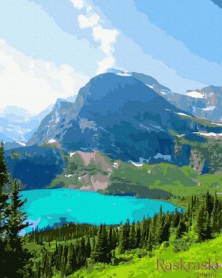 Картина по номерам Альпийское озеро (BK-GX39382) (Без коробки)