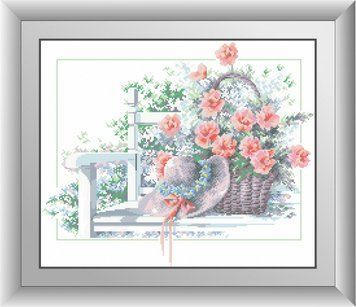 Алмазна живопис Кошик з маками Dream Art (DA-30588) 44 х 53 см фото інтернет-магазину Raskraski.com.ua