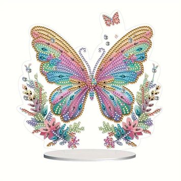 Алмазная мозайка на подставке цветная бабочка Никитошка (PID188)
