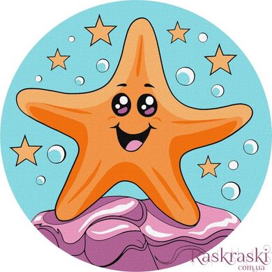 Картина за номерами Весела морська зірка ©art_selena_ua (KHO-R1052) Ідейка (Без коробки)