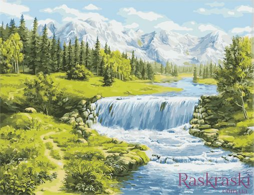 Розмальовка по номерах Літо у горах (AS0957) ArtStory фото інтернет-магазину Raskraski.com.ua