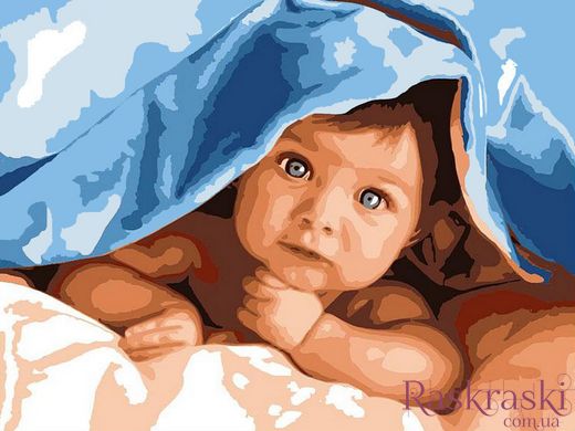 Картини за номерами Допитливий малюк (VK193) Babylon фото інтернет-магазину Raskraski.com.ua