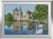 Набір алмазна вишивка Замок у озера (лебеді) Dream Art (DA-31107) — фото комплектації набору