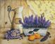 Алмазная живопись Нежность лаванды Идейка (AM6007, На подрамнике) — фото комплектации набора