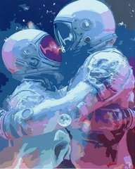 Картина по номерам Космическая любовь (SR-SY6776) Strateg (Без коробки)