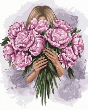 Картина за номерами Мої півонії (NIK-N498) 40 х 50 см фото інтернет-магазину Raskraski.com.ua