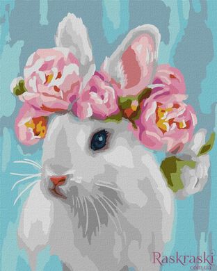 Картина за номерами Білосніжний кролик ©Юлія Томеско (KHO4494) Ідейка (Без коробки)