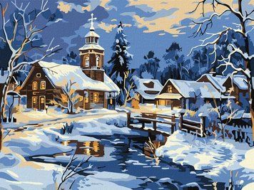 Картина по номерам Спокойствие над рекой &copy;art_selena_ua (KHO6425) Идейка (Без коробки) 30 х 40 см