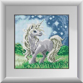 Мозаика алмазная Единорог (полная зашивка, квадратные камни) Dream Art (DA-30145, Без подрамника) 37 х 37 см фото интернет-магазина Raskraski.com.ua