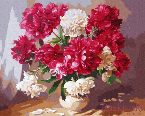 Раскраска по номерам Цветы в вазе (BK-GX3715) (Без коробки)