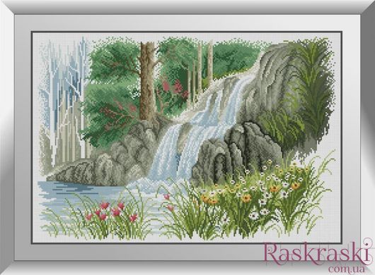 Алмазна вишивка Лісовий водоспад Dream Art (DA-31284) фото інтернет-магазину Raskraski.com.ua