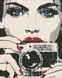Картина з страз Дівчина з фотоапаратом Идейка (AM6015) — фото комплектації набору