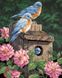 Алмазна вишивка Пташиний будинок в півонії ТМ Алмазная мозаика (DM-117) — фото комплектації набору