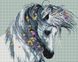 Картина из мозаики Белая лошадь Брашми (GF3426, На подрамнике) — фото комплектации набора